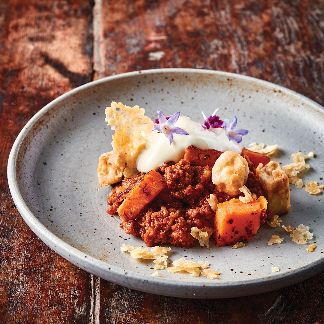 Moussaka deconstruida Moussaka deconstruida